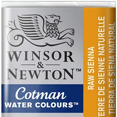 Imagen de Winsor &amp; Newton Cotman Acuarela En Pastilla, Tierra De Siena Natural, 1,9x1,6x1,1 cm