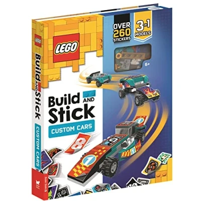 Imagen de LEGO® Build and Stick: Custom Cars (Includes LEGO pieces, book over 260 stickers): Includes bricks, stickers (LEGO® Stick Activity Box)
