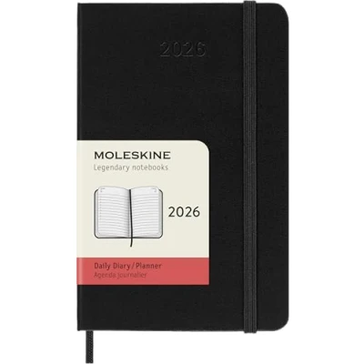 Imagen de Moleskine Life Planner 2026, Agenda Semanal y Mensual Espiral 12 Meses, Tapa Blanda Cierre Elástico, Color Negro, Formato Grande 13x21 cm