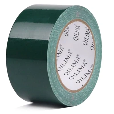 Imagen de QILIMA Cinta de Tela Reforzada, Impermeable, Durable Grado Profesional para Manualidades, Reparar, Fijar, Atar, Reforzar o Sellar, 50mm x 25.1m, Verde