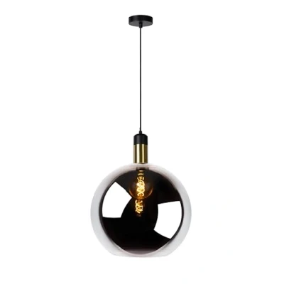 Imagen de Lucide Julius lámpara colgante, 1 luz, gris humo, Ø 40 cm