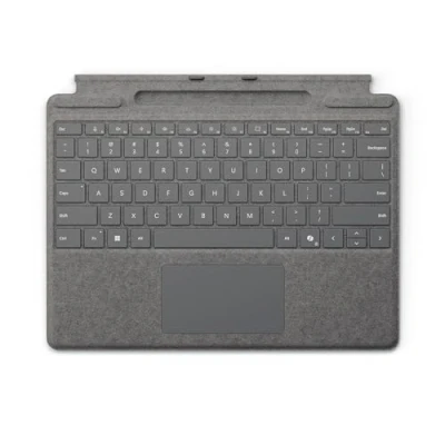 Imagen de Teclado Microsoft para Surface Pro con almacenamiento de lápiz, Platino
