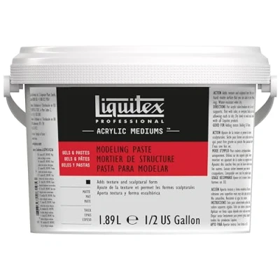 Imagen de Liquitex 5342 Professional Pasta de modelar para pinturas acrílicas estructuras mayor tamaño, esculturas o relieves básicos botella 1,89 litros