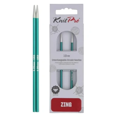 Imagen de KnitPro K47529 Pasadores de Punto: Circular: Intercambiables: Especial: ZING: 3,25 mm, Metal, Colores Variados