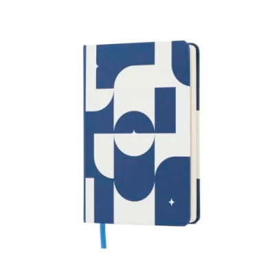 Imagen de Kokonote cuaderno tela Akalia punteado, Bullet journal Bloc de notas con marcapáginas, Libreta pequeña 13x20cm │ material oficina, escolar y papeleria bonita