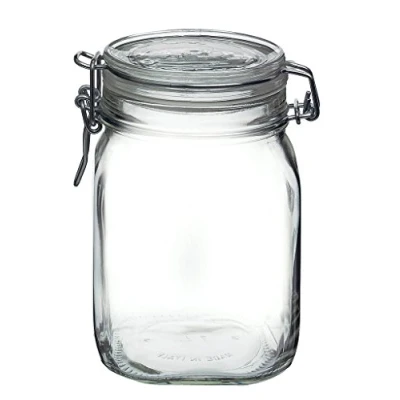 Imagen de Cosecha Privada Recipiente Conservador de Alimentos Bormioli Rocco fido Transparente Vidrio (1 L) (6 Unidades)
