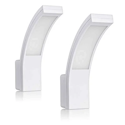 Imagen de SEBSON LED Lampara Exterior 2 Piezas, Aplique Pared IP65 Blanco 15W 1100lm Frío 5800K, 250x176x65mm