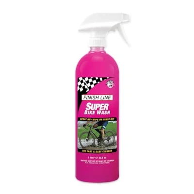Imagen de Finish Line B00320101, Super Bike Wash Limpiador De Bicicleta Botella Spray 1 Litro 33 Onzas Unisex, Mehrfarbig, 1L