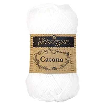 Imagen de Scheepjes 106 Nieve Blanco Catona Hilo 1x25g