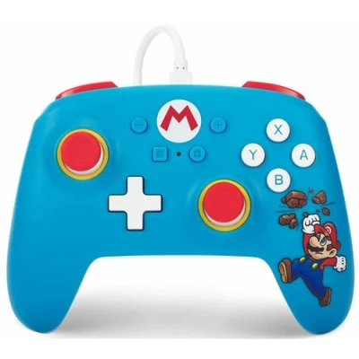 Imagen de Mando con cable PowerA para Nintendo Switch Mario rompe ladrillos