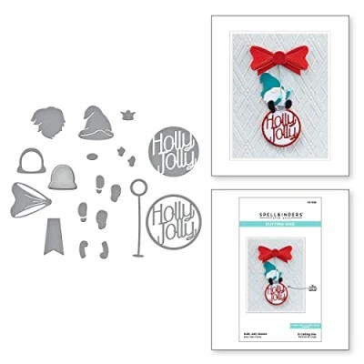 Imagen de Spellbinders Gnomo Holly Jolly para Navidad, Metal