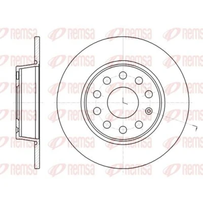 Imagen de REMSA 61340.00 Disco de freno Eje trasero 271,8, 271,8 10 9 macizo VOLKSWAGEN: Golf 6, 7, Scirocco III, SEAT: Leon II Hatchback
