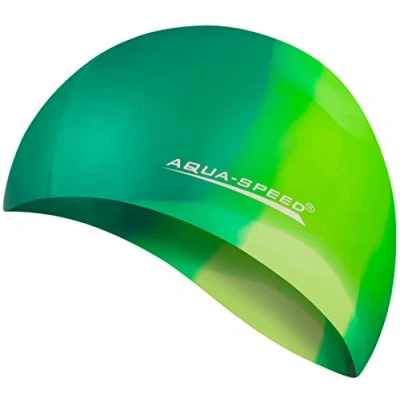 Imagen de Aqua Speed Bunt Set Gorro de baño + Pequeño Toalla Microfibra Gorra natación Unisexo 56. Colorido / 63