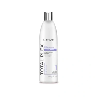 Imagen de Kativa Total Plex Bond Repair Champú de mantenimiento enlaces capilares Repara y protege el cabello Reconstructor capilar Para uso diario 355 ml