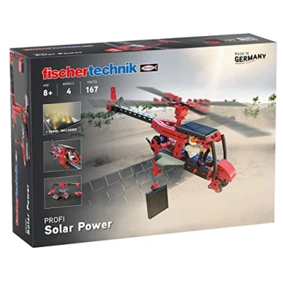 Imagen de fischertechnik PROFI Solar Power 559882 juego de construcción para niños, juguete experimentación sobre energía solar, a partir 8 años