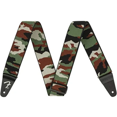 Imagen de Fender® Correa elástica para guitarra de 5 cm ancho, diseño camuflaje