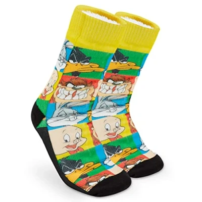 Imagen de Looney Tunes Calcetines Slipper para señoras (Multicolor)
