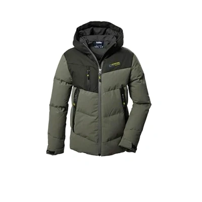 Imagen de killtec Niños Chaqueta acolchada/chaqueta de invierno con capucha KOW 376 BYS QLTD JCKT, moos, 116, 42212 000