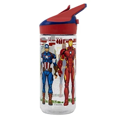 Imagen de Botella de agua infantil reutilizable tritan 620 ml Los Vengadores Marvel