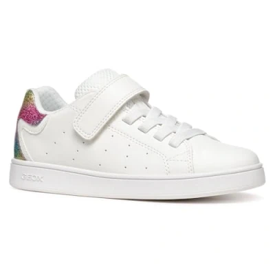 Imagen de Geox Eclyper Zapatillas para niños, Talla: 30, White multicolor Zapatos