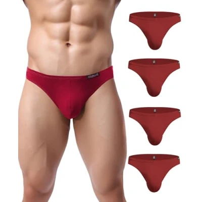 Imagen de Avidlove Mini Calzoncillos Hombre Pack De 4 Micro Modal Suaves Rojo L