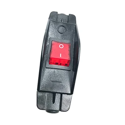 Imagen de 1pcs 30A 220V Heavy Duty interruptor de cable en línea gran corriente basculante encendido/apagado con luz roja,