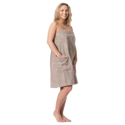 Imagen de ZOLLNER Toalla Sauna para Mujer, Beige, algodón, S M, Otras Tallas y Colores