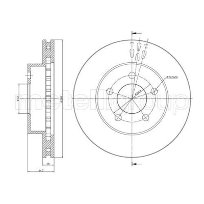 Imagen de Disco de freno METELLI 23 0781C