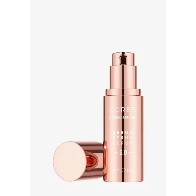 Imagen de FOREO SUPERCHARGED Serum 2.0 Acido Hialuronico Colágeno Ácido Hialurónico y Vitamina E Gel Conductor Radiofrecuencia Facial Escualano Vegano Todas las pieles 30 ml