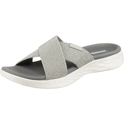 Imagen de Skechers ON THE GO 600 GLISTENING, Sandalias para Mujer, Silver Textile, 38 EU