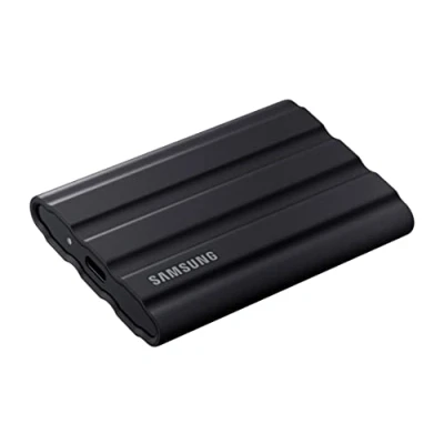 Imagen de Disco duro SSD externo 2 TB Samsung T7, USB Tipo C, SSD, Serie MU PE1T0S Negro