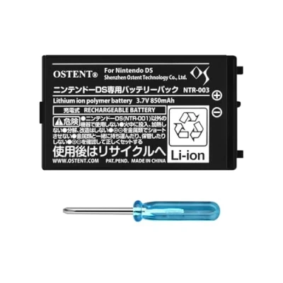 Imagen de OSTENT 850mAh Rechargeable Lithium ion Battery + Tool Pack Kit Compatible for Nintendo DS NDS