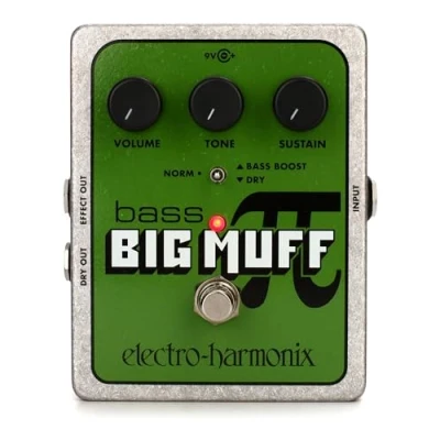 Imagen de Electro Harmonix Bass Big Muff Pedal de distorsión para bajo, color plateado