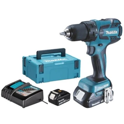 Imagen de Makita DDF459RMJ Taladradora inalámbrica (18 V, 4,0 Ah, 2 baterías y cargador en embalaje MAKPAC)