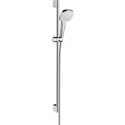 Imagen de Hansgrohe 26592400 Croma Select E 110 Vario set de ducha, 0,90m, 3 tipos chorro, blanco/cromo
