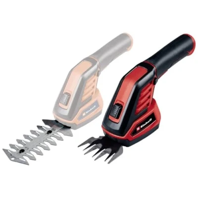 Imagen de Einhell GC CG 3.6/70 Li WT Tijeras inalámbricas para césped y arbustos Batería de Iones Litio 3.6 V, 2 Ah, Agarre Suave, Cambio Hoja sin Herramientas, se suministra con Cuchillas: