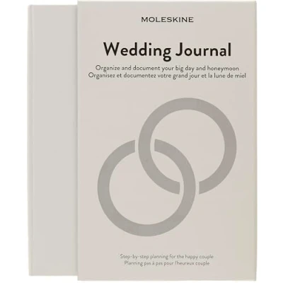 Imagen de Moleskine Wedding Journal, Theme Notebook Hardcover for Planning and Organising your Calendar Large Size 13 x 21 cm 400 Pages