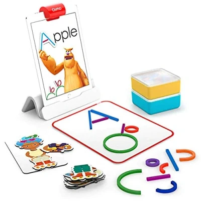 Imagen de Osmo Little Genius Starter Kit for iPad 4 Educational Learning Games Ages 3 5 Phonics and Creativity (Osmo Base Included)