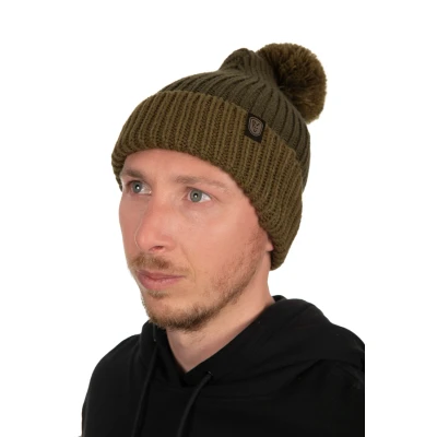 Imagen de Gorro de lana Fox Verde con bola