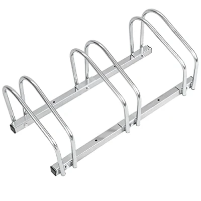 Imagen de PrimeMatik Soporte para aparcar Bicicletas en Suelo o Pared Aparcamiento 3 bicis