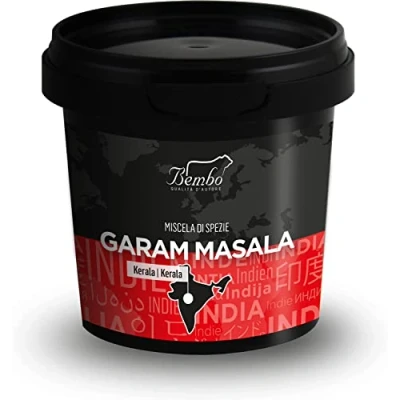 Imagen de Garam Masala Bembo 70 g la Mezcla de Especias Indias por Excelencia para Carnes, Salsas, Sopas y Verduras Añadida al Final Cocción Oroporciona un Sabor Inconfundible