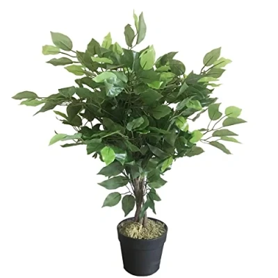 Imagen de Leaf AZ ficus Árbol de Artificial Realista, 60 cm, Mini arbusto cm
