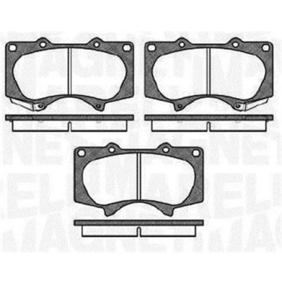 Imagen de MAGNETI MARELLI 363916060409 Juego de pastillas freno con avisador acústico desgaste TOYOTA: Land Cruiser Prado 120, HILUX 3 Pick up