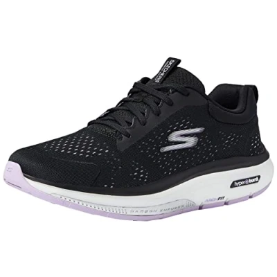 Imagen de Skechers 124933 BKLV, Zapatillas Mujer, Schwarzer Textil Lavendelrand, 36 EU