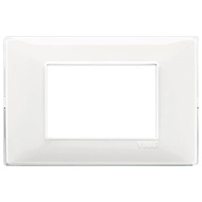 Imagen de Vimar serie plana Placa 3 módulo reflex nieve