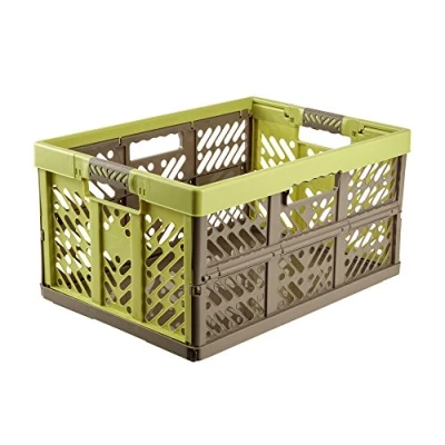 Imagen de keeeper Robusta Caja Plegable con Mangos Suaves, 54 x 37 28 cm, 45 l, Ben, Gris Grafito