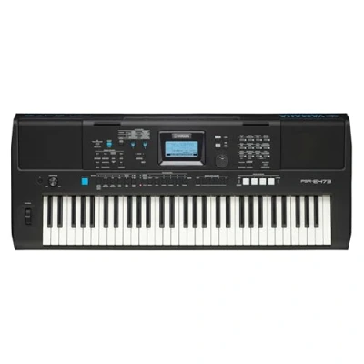 Imagen de Yamaha PSR E473 Teclado digital portátil y versátil con 61 teclas sensibles a la pulsación, negro