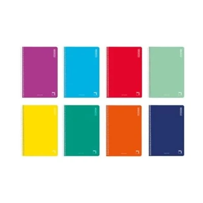 Imagen de Pacsa Cuaderno Basic 80 Hojas 4x4 Tapas cartón 12º 60gr Colores Surtido 10u