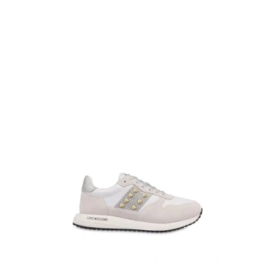 Imagen de Love Moschino DUNE Zapatillas, Mujer, Talla: 37, Bianco/argento Zapatos