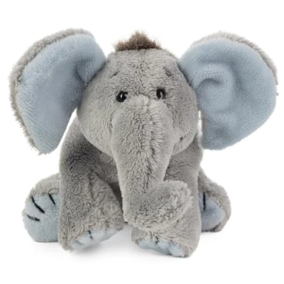 Imagen de Schaffer Knuddel mich! Peluche Elefante BabySugar Blue, Color Gris/Azul, Größe XS 13 cm (Rudolf Collection 5180)